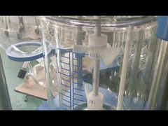 Réacteur en verre de laboratoire en acier inoxydable 304, mini réacteur en verre sous pression monocouche