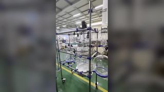Réacteur en verre de laboratoire pour la synthèse chimique