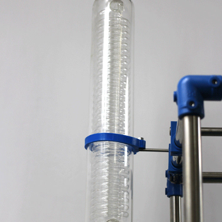 Semi Automatic Jacketed Glass Reactor Vessel Double Layer Practical Strcture