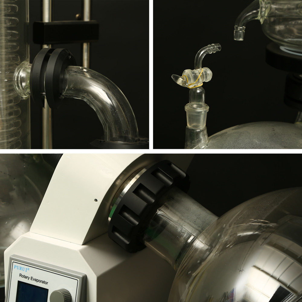 Column Design Small Rotary Evaporator , Rotary Vacuum Distiller Glass Crystallization
